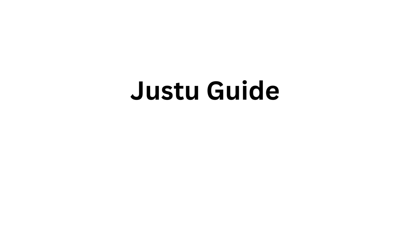 Jutsu Guide